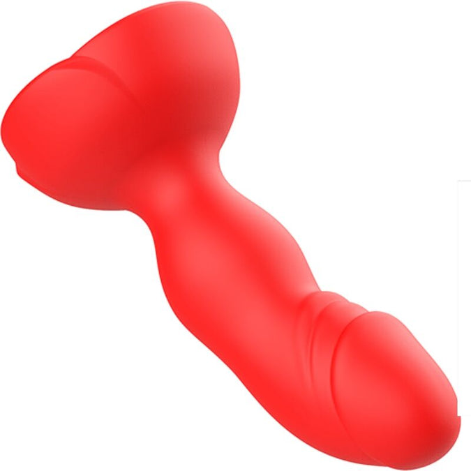 ARMONY - EXTREME A BLOOM ROOS VIBRATOR & ANAALPLUG AFSTANDSBEDIENING ROOD