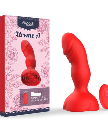 ARMONY - EXTREME A BLOOM ROSE VIBRATOR & ANAL PLUG REMOTE CONTROL RED ARMONY - EXTREME A BLOOM ROSE VIBRATOR & ANAL PLUG REMOTE CONTROL RED