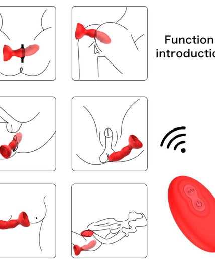 ARMONY - EXTREME A BLOOM ROSE VIBRATOR & ANAL PLUG REMOTE CONTROL RED ARMONY - EXTREME A BLOOM ROSE VIBRATOR & ANAL PLUG REMOTE CONTROL RED