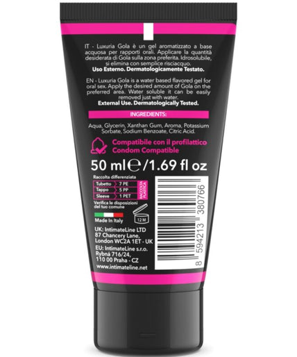 INTIMATELINE LUXURIA - ORALE SEKS GEL KERSENSMAAK 50 ML INTIMATELINE LUXURIA - ORALE SEKS GEL KERSENSMAAK 50 ML