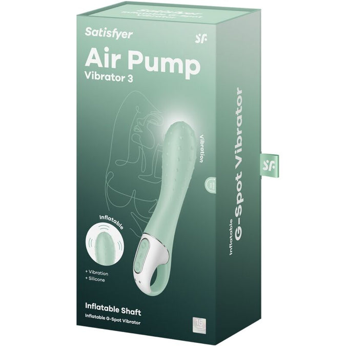 SATISFYER - LUCHTPOMPVIBRATOR 3 OPBLAASBARE G-SPOT MINT