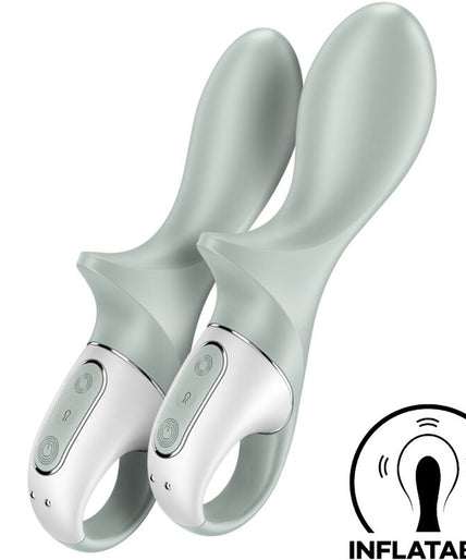SATISFYER - AIR PUMP BOOTY 3 INFLATABLE ANAL VIBRATOR GREYGREEN SATISFYER - AIR PUMP BOOTY 3 INFLATABLE ANAL VIBRATOR GREYGREEN