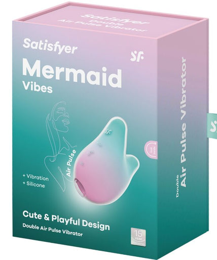 SATISFYER - MERMAID VIBES STIMULATOR & VIBRATOR MINT EN ROZE SATISFYER - MERMAID VIBES STIMULATOR & VIBRATOR MINT EN ROZE