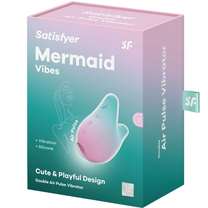 Satisfyer – Mermaid Vibes Stimulator & Vibrator Mint And Pink