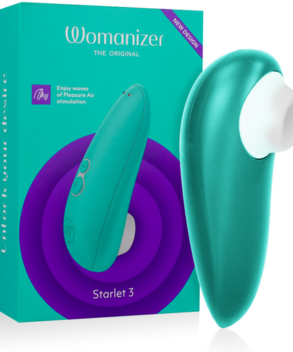 WOMANIZER - STARLET 3 CLITORAL STIMULATOR TURQUOISE WOMANIZER - STARLET 3 CLITORAL STIMULATOR TURQUOISE