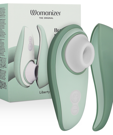 WOMANIZER - LIBERTY 2 CLITORIS STIMULATOR & SUCTION LIGHT GREEN WOMANIZER - LIBERTY 2 CLITORIS STIMULATOR & SUCTION LIGHT GREEN