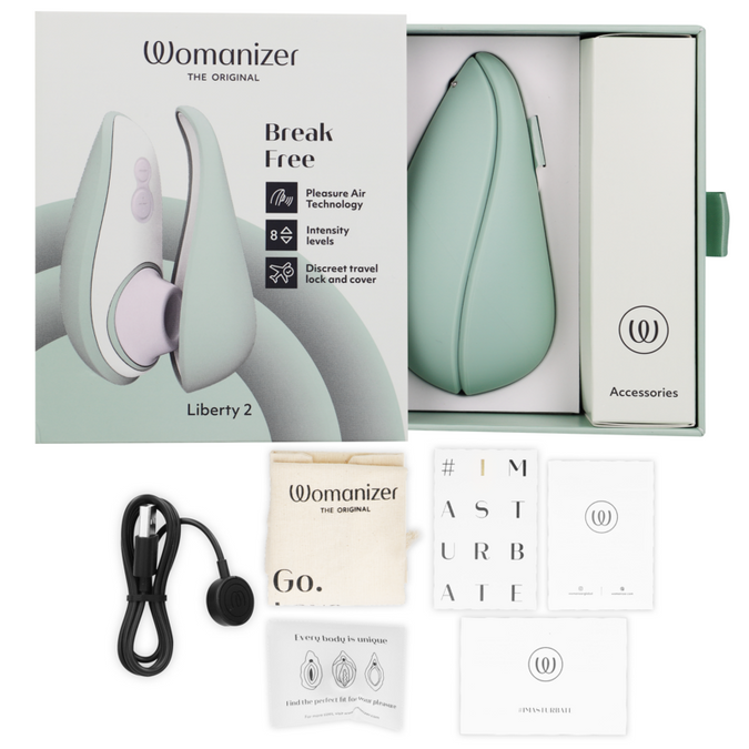 Womanizer – Liberty 2 Clitoris Stimulator & Suction Light Green