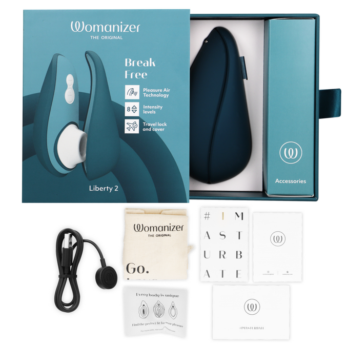 Womanizer – Liberty 2 Clitoris Stimulator & Suction Blue