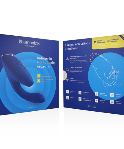 WOMANIZER - DUO 2 STIMULATOR BLUE WOMANIZER - DUO 2 STIMULATOR BLUE