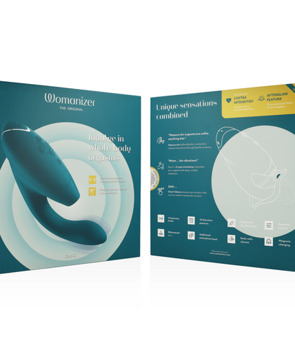 WOMANIZER - DUO 2 STIMULATOR BLUE PETROL WOMANIZER - DUO 2 STIMULATOR BLUE PETROL