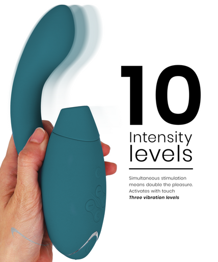 WOMANIZER - DUO 2 STIMULATOR BLUE PETROL WOMANIZER - DUO 2 STIMULATOR BLUE PETROL