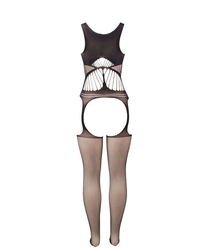 SUBBLIME - 951900 FISHNET CROTCHLESS BODYSTOCKING MET CUP EN OPEN SCHOUDERS ZWART ONE SIZE SUBBLIME - 951900 FISHNET CROTCHLESS BODYSTOCKING MET CUP EN OPEN SCHOUDERS ZWART ONE SIZE