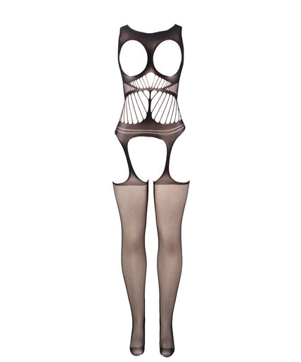 SUBBLIME - 951900 FISHNET CROTCHLESS BODYSTOCKING MET CUP EN OPEN SCHOUDERS ZWART ONE SIZE SUBBLIME - 951900 FISHNET CROTCHLESS BODYSTOCKING MET CUP EN OPEN SCHOUDERS ZWART ONE SIZE