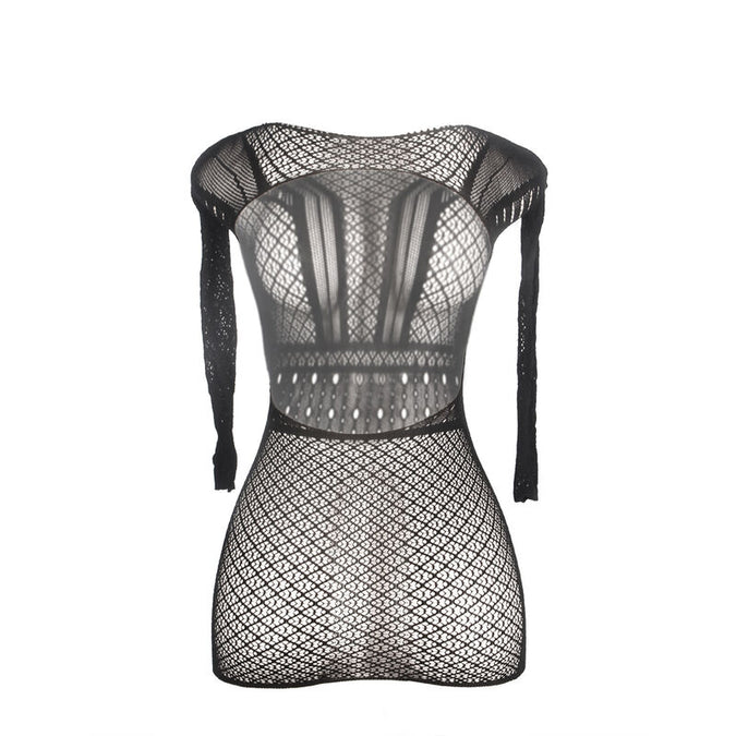 Subblime – 951931 Short Fishnet Dress With Bare Back One Size