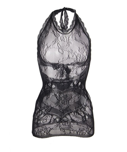 SUBBLIME - 952075 SHORT FISHNET DRESS WITH BACK BACK AND HEART DETAIL BLACK ONE SIZE SUBBLIME - 952075 SHORT FISHNET DRESS WITH BACK BACK AND HEART DETAIL BLACK ONE SIZE