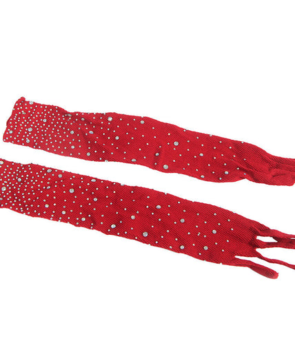 SUBBLIME - 952181 NETPANTY BODYSUIT MET HANDSCHOENEN EN STRASS STEENTJES ROOD ONE SIZE SUBBLIME - 952181 NETPANTY BODYSUIT MET HANDSCHOENEN EN STRASS STEENTJES ROOD ONE SIZE