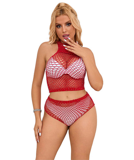 SUBBLIME - 952402 NETPANTYSET MET ROZE DIAMANTEN ÉÉN MAAT SUBBLIME - 952402 NETPANTYSET MET ROZE DIAMANTEN ÉÉN MAAT