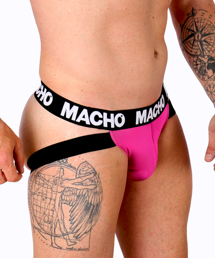 MACHO - MX28FR JOCK PINK NEON L MACHO - MX28FR JOCK PINK NEON L
