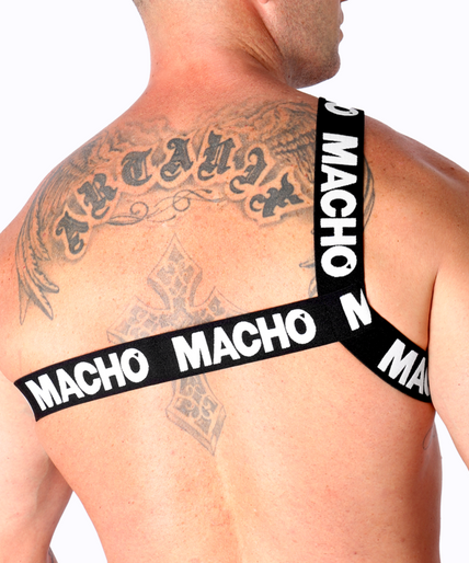 MACHO - ROMAN HARNESS WHITE L/XL MACHO - ROMAN HARNESS WHITE L/XL