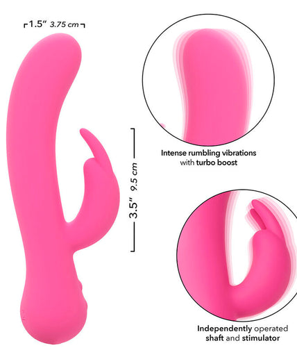 CALEXOTICS - FIRST TIME VIBRATOR RABBIT RECHARGEABLE PINK CALEXOTICS - FIRST TIME VIBRATOR RABBIT RECHARGEABLE PINK