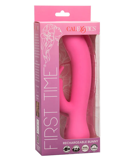 CALEXOTICS - FIRST TIME VIBRATOR RABBIT RECHARGEABLE PINK CALEXOTICS - FIRST TIME VIBRATOR RABBIT RECHARGEABLE PINK