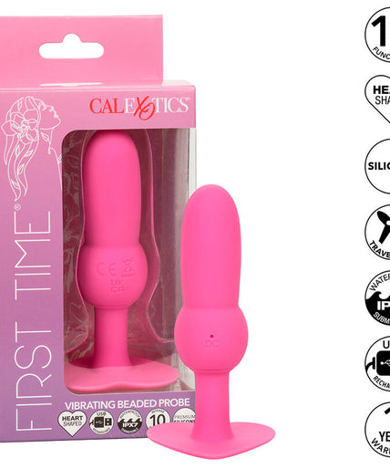 Calexotics – Eerste keer anale plug met kralen en 10 vibratiestanden Roze Calexotics – Eerste keer anale plug met kralen en 10 vibratiestanden Roze