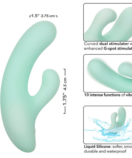 CALEXOTICS - PACIFICA FIJI VIBRATOR & ESTIMULATOR G SPOT 10 VIBRATIONS AQUA CALEXOTICS - PACIFICA FIJI VIBRATOR & ESTIMULATOR G SPOT 10 VIBRATIONS AQUA