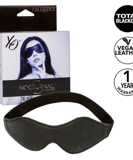 CALEXOTICS - NOCTURNAL EYE MASK PVC LEATHER BLACK CALEXOTICS - NOCTURNAL EYE MASK PVC LEATHER BLACK