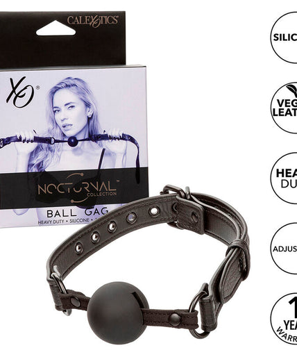 CALEXOTICS - NOCTURNAL BALL GAG SILICONE BLACK CALEXOTICS - NOCTURNAL BALL GAG SILICONE BLACK