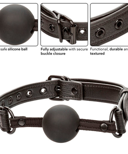 CALEXOTICS - NOCTURNAL BALL GAG SILICONE BLACK CALEXOTICS - NOCTURNAL BALL GAG SILICONE BLACK