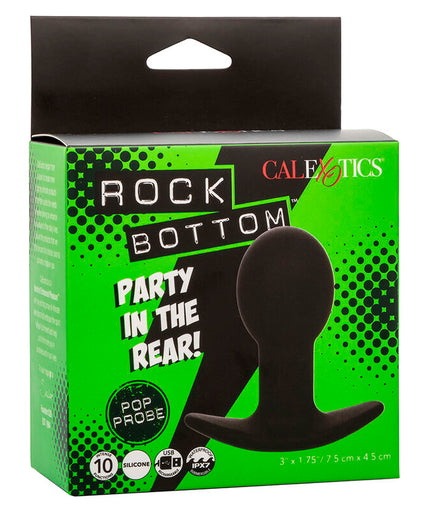 CALEXOTICS - ROCK BOTTOM ANAL PLUG 10 VIBRATIONS SILICONE BLACK CALEXOTICS - ROCK BOTTOM ANAL PLUG 10 VIBRATIONS SILICONE BLACK