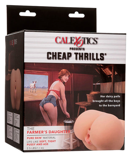 CALEXOTICS - THE FARMERS DAUGHTER DOUBLE REALISTIC MASTURBATOR FLESH CALEXOTICS - THE FARMERS DAUGHTER DOUBLE REALISTIC MASTURBATOR FLESH
