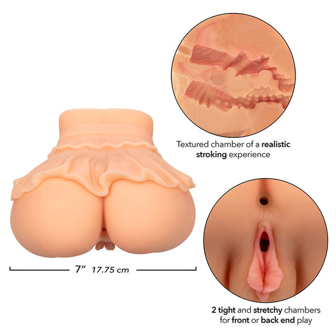 Calexotics – The Peep Show Girl Dubbele Realistische Masturbator Flesh