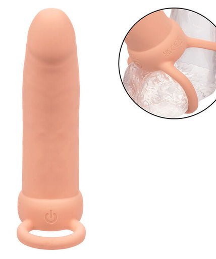 CALEXOTICS - MAXX THICK DUAL PENETRATOR 10 VIBRATIONS FLESH CALEXOTICS - MAXX THICK DUAL PENETRATOR 10 VIBRATIONS FLESH