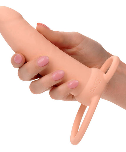 CALEXOTICS - MAXX THICK DUAL PENETRATOR 10 VIBRATIONS FLESH CALEXOTICS - MAXX THICK DUAL PENETRATOR 10 VIBRATIONS FLESH