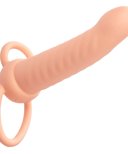CALEXOTICS - MAXX RIBBED DUAL PENETRATOR 10 VIBRATIONS FLESH CALEXOTICS - MAXX RIBBED DUAL PENETRATOR 10 VIBRATIONS FLESH
