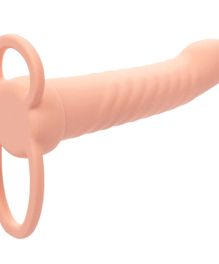 CALEXOTICS - MAXX RIBBED DUAL PENETRATOR 10 VIBRATIONS FLESH CALEXOTICS - MAXX RIBBED DUAL PENETRATOR 10 VIBRATIONS FLESH