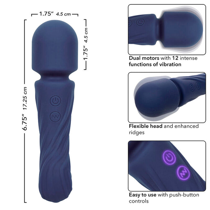 Calexotics – Charisma Allure Massager met dubbele motoren, 12 functies, 17,25 cm x 4,5 cm, paars