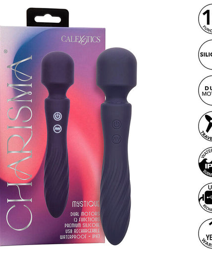 CALEXOTICS - CHARISMA MYSTIQUE MASSAGER DUAL MOTORS 12 FUNCTIONS 20,5 CM X 4.5 CM PURPLE CALEXOTICS - CHARISMA MYSTIQUE MASSAGER DUAL MOTORS 12 FUNCTIONS 20,5 CM X 4.5 CM PURPLE