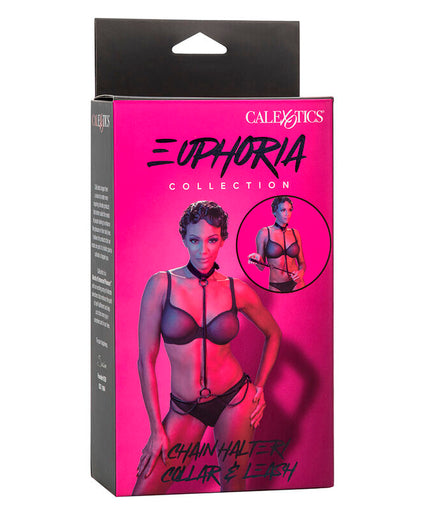 CALEXOTICS - EUPHORIA CHAIN HALTER COLLAR & LEASH CALEXOTICS - EUPHORIA CHAIN HALTER COLLAR & LEASH