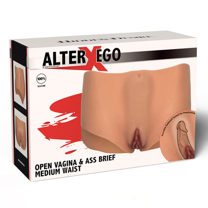 Hidden Desire – Alter Ego Open Vagina & Ass Brief Medium Waist Flesh