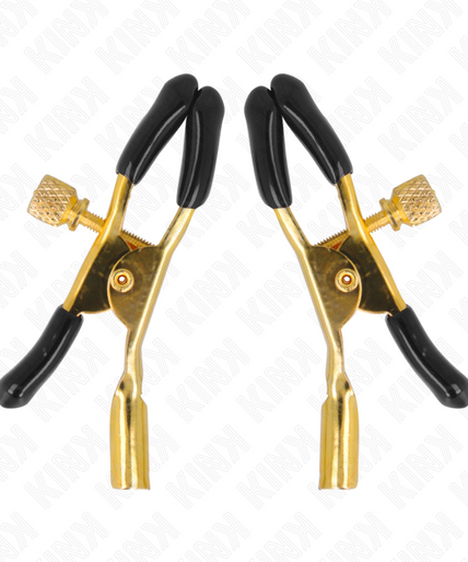 KINK - GOLD NIPPLE CLAMPS 6 CM KINK - GOLD NIPPLE CLAMPS 6 CM