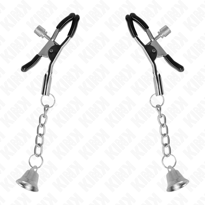 KINK - ZILVEREN BELLETJE HANGER NIPPELKLEMMEN 6 CM