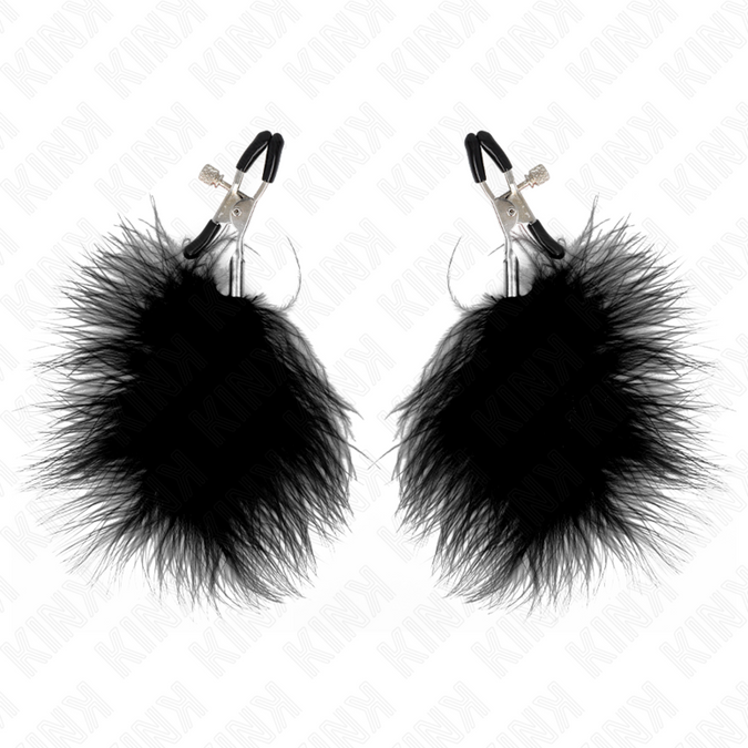 KINK - VEREN NIPPELKLEM ZWART 7 CM