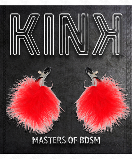 KINK - FEATHER NIPPLE CLAMP RED 7 CM KINK - FEATHER NIPPLE CLAMP RED 7 CM
