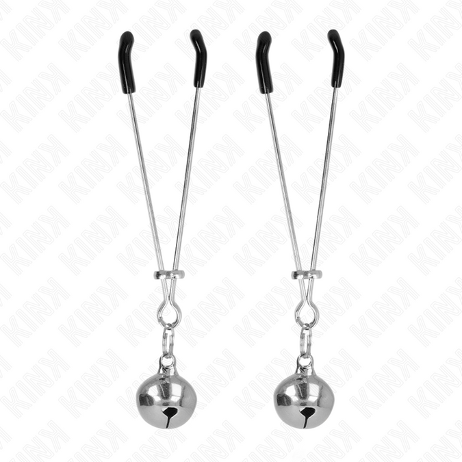 Kink – Dunne Bel Tepelklemmen Zilver 7 Cm