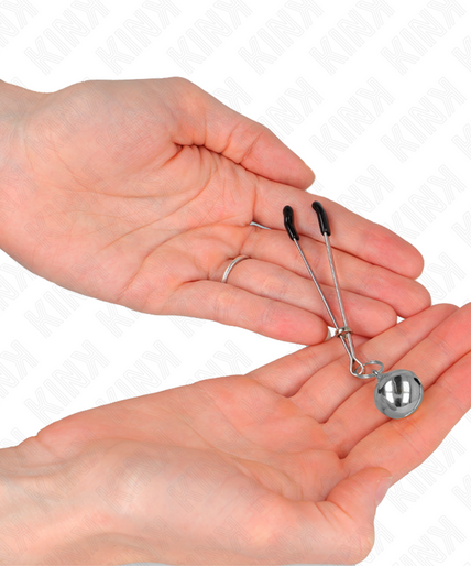KINK - THIN BELL NIPPLE CLAMPS SILVER 7 CM KINK - THIN BELL NIPPLE CLAMPS SILVER 7 CM