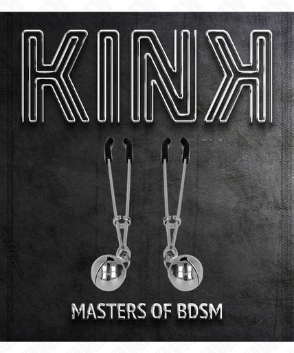 KINK - THIN BELL NIPPLE CLAMPS SILVER 7 CM KINK - THIN BELL NIPPLE CLAMPS SILVER 7 CM