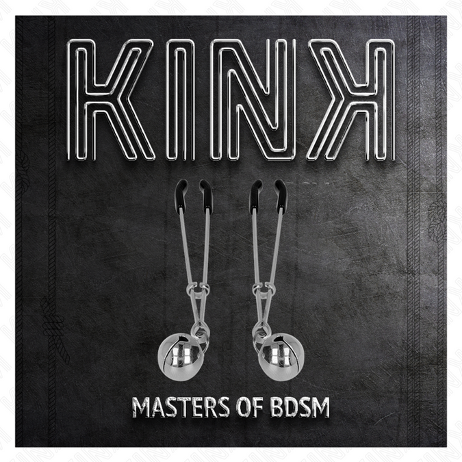 Kink – Dunne Bel Tepelklemmen Zilver 7 Cm
