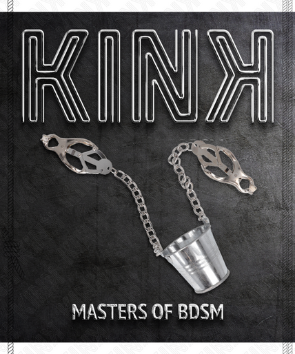KINK - NIPPLE CLAMPS WITH A BUCKET SILVER KINK - NIPPLE CLAMPS WITH A BUCKET SILVER